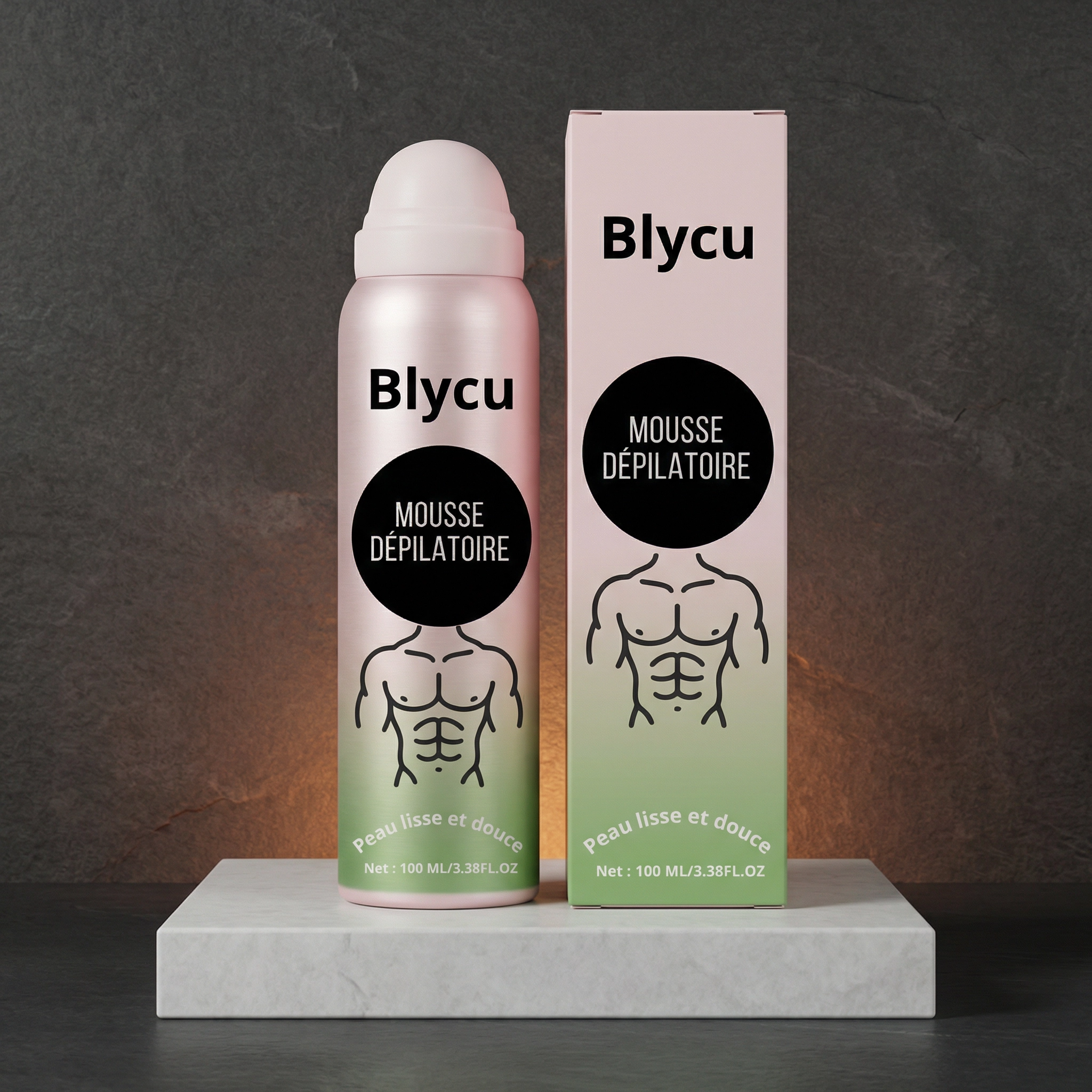 Mousse dépilatoire corps pour homme